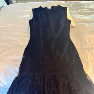 Maggy London Black Lace High Low Dress